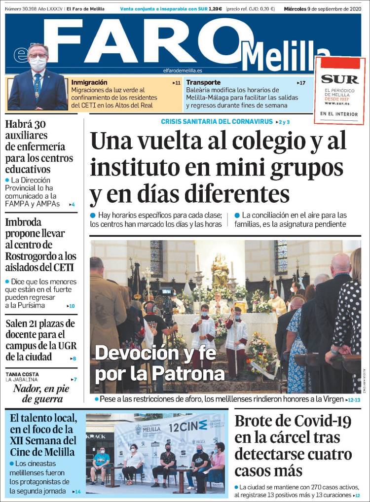 Portada de El Faro de Melilla (Espa&ntilde;a)