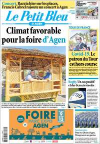 Portada de Le Petit Bleu (Francia)