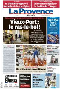Portada de La Provence (Francia)