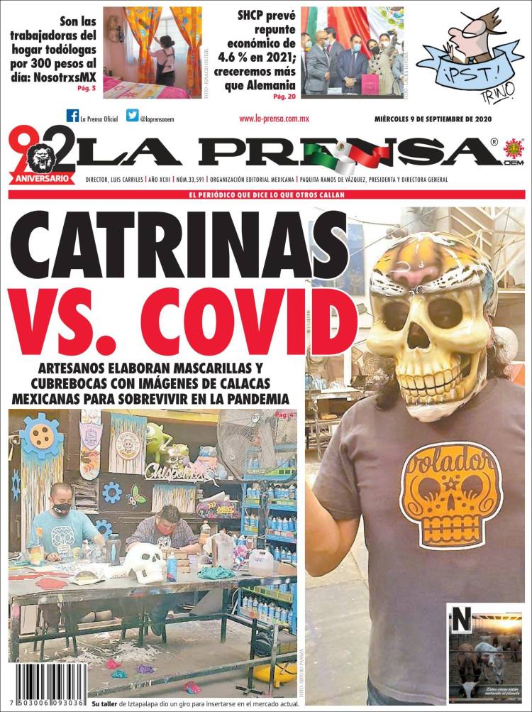 Portada de La Prensa (M&eacute;xico)