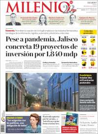 Portada de Milenio - Jalisco (M&eacute;xico)