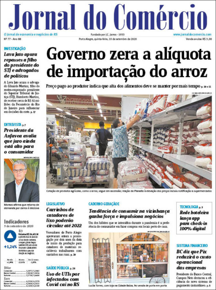 Portada de Jornal do Comércio (Brasil)
