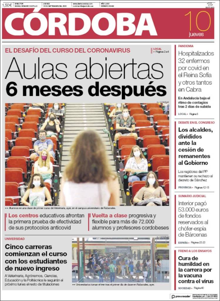 Portada de Diario de Córdoba (Espa&ntilde;a)