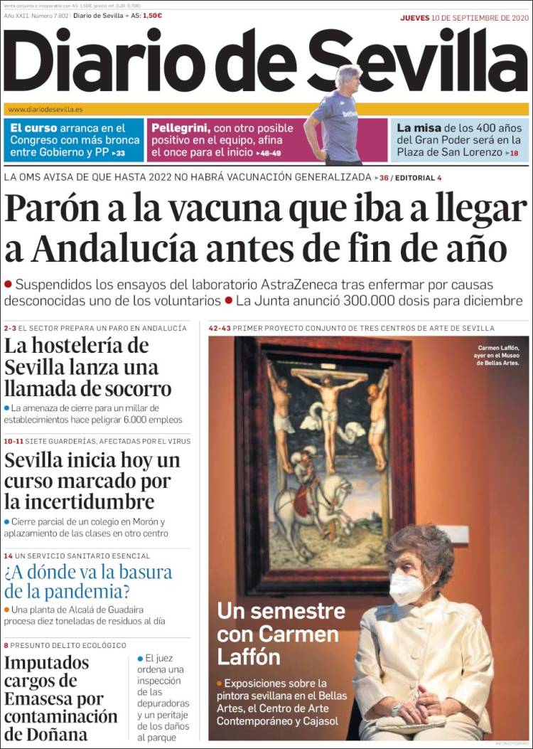Portada de Diario de Sevilla (Espa&ntilde;a)