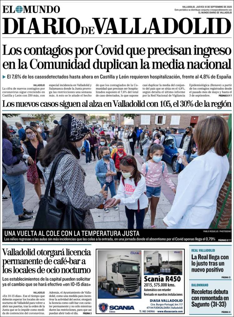 Portada de Diario de Valladolid (Espa&ntilde;a)