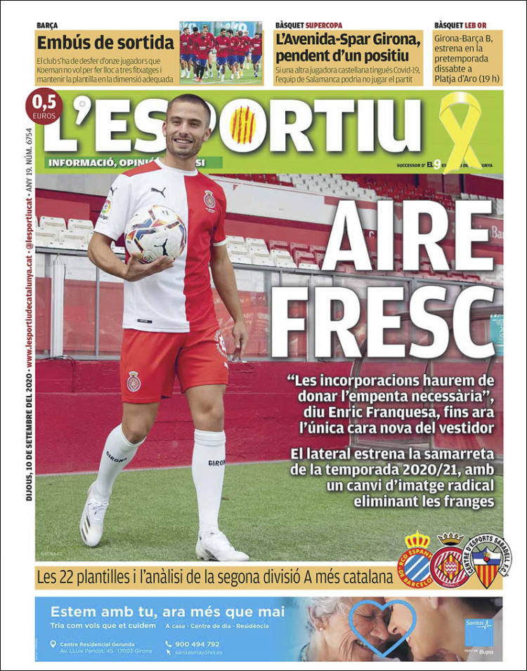 Portada de L'Esportiu : Girona (Espa&ntilde;a)