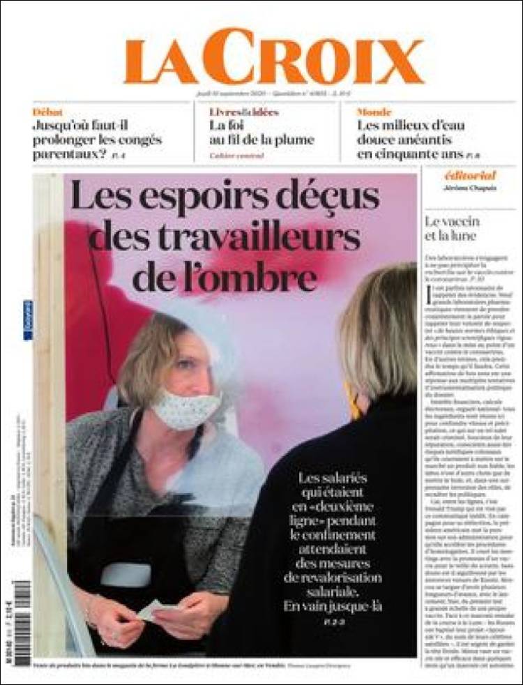 Portada de La Croix (Francia)