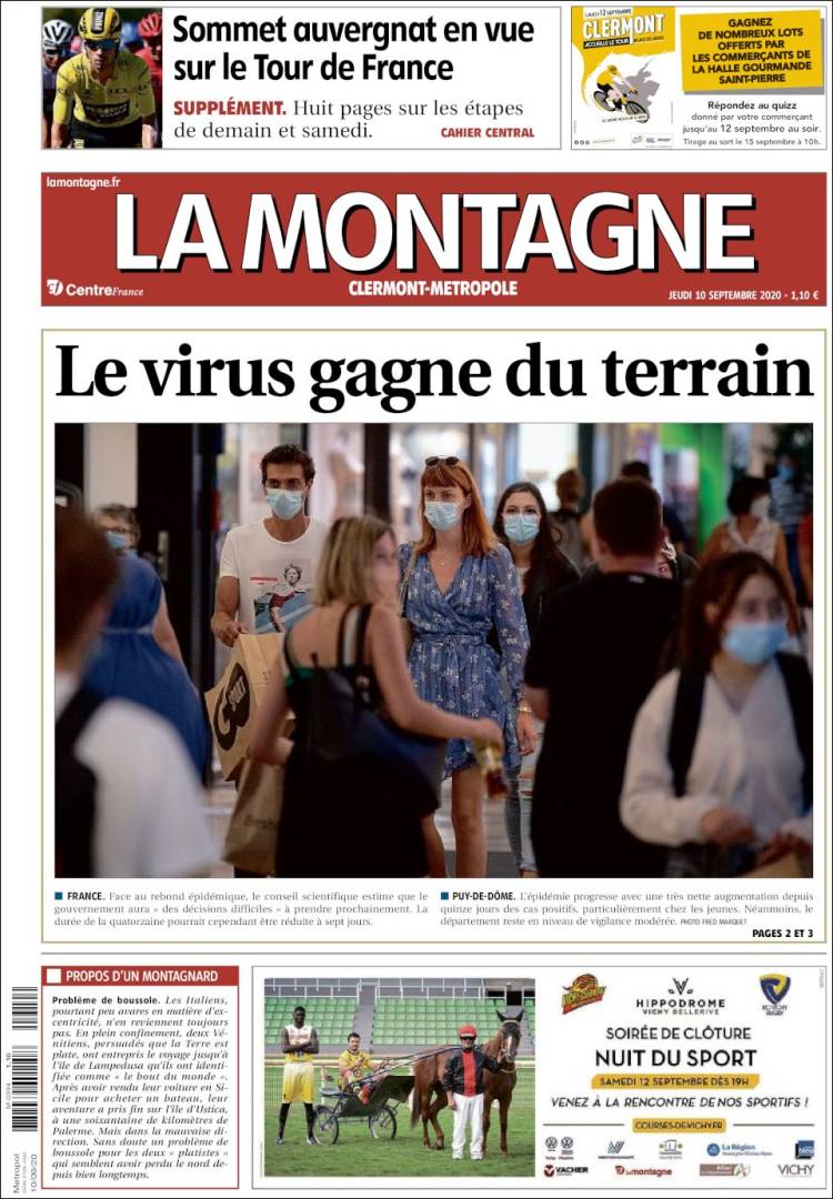 Portada de La Montagne (Francia)