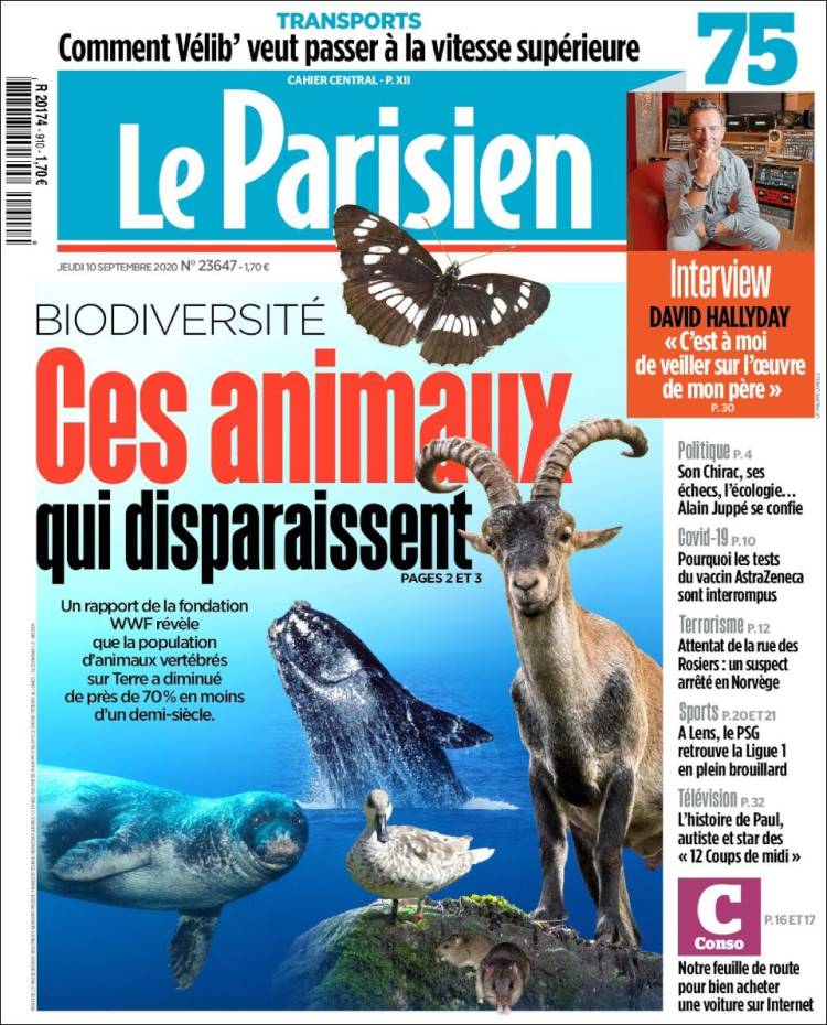 Portada de Le Parisien (Francia)