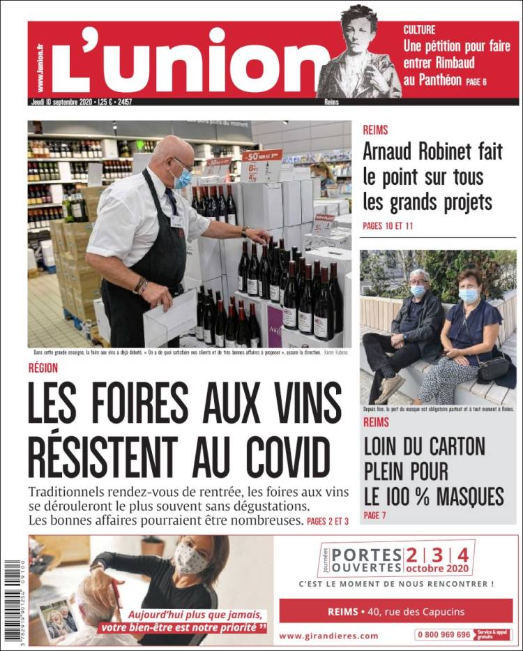 Portada de L'Union (Francia)