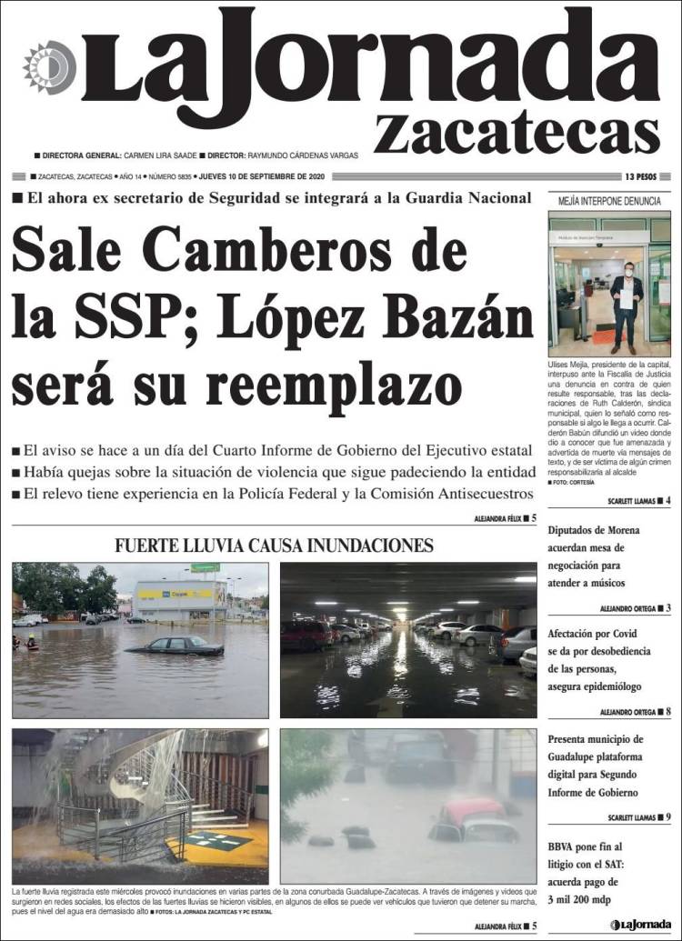 Portada de Jornada de Zacatecas (Mexico)