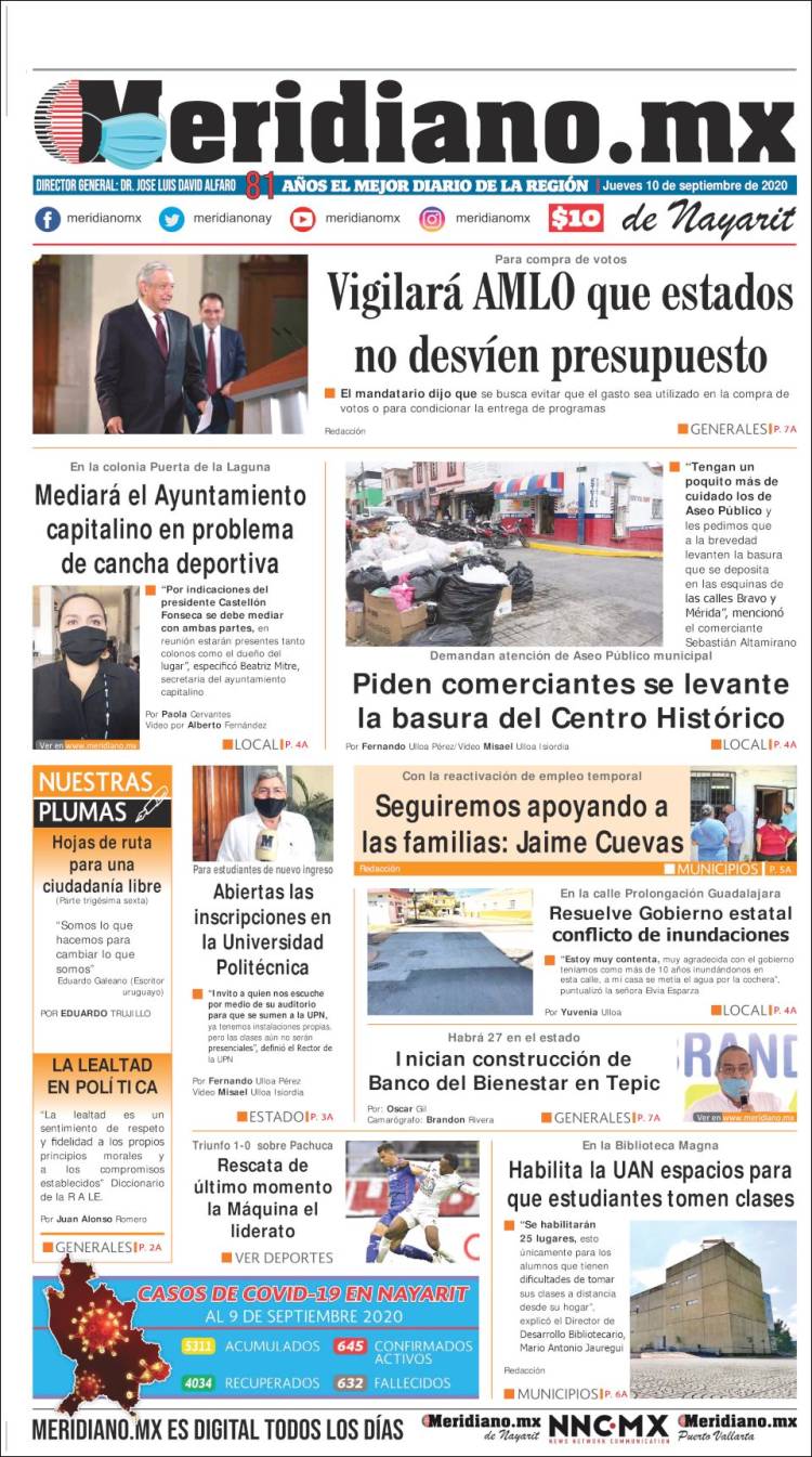 Portada de Meridiano (México)