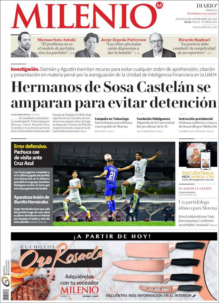 Portada de Milenio de Hidalgo (Mexico)