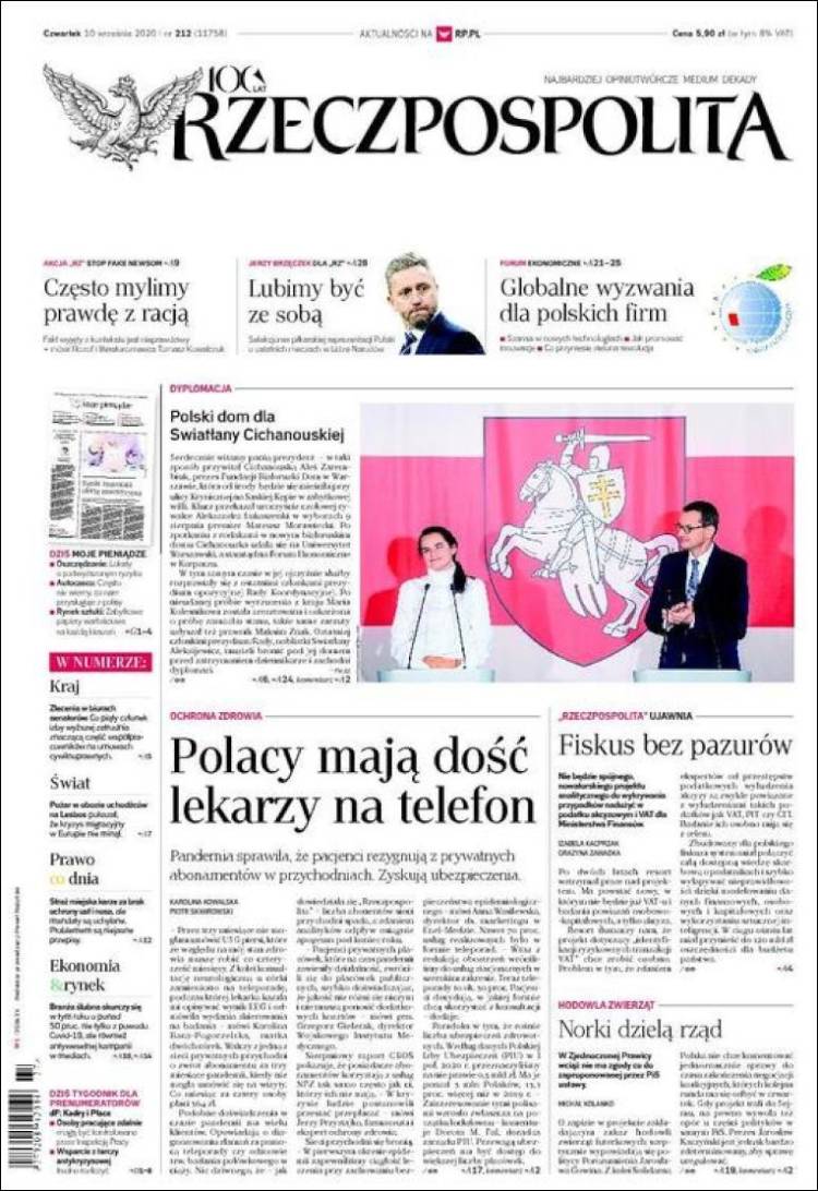 Portada de Rzeczpospolita (Polonia)