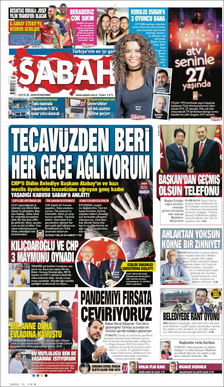Portada de Sabah (Turqu&iacute;a)