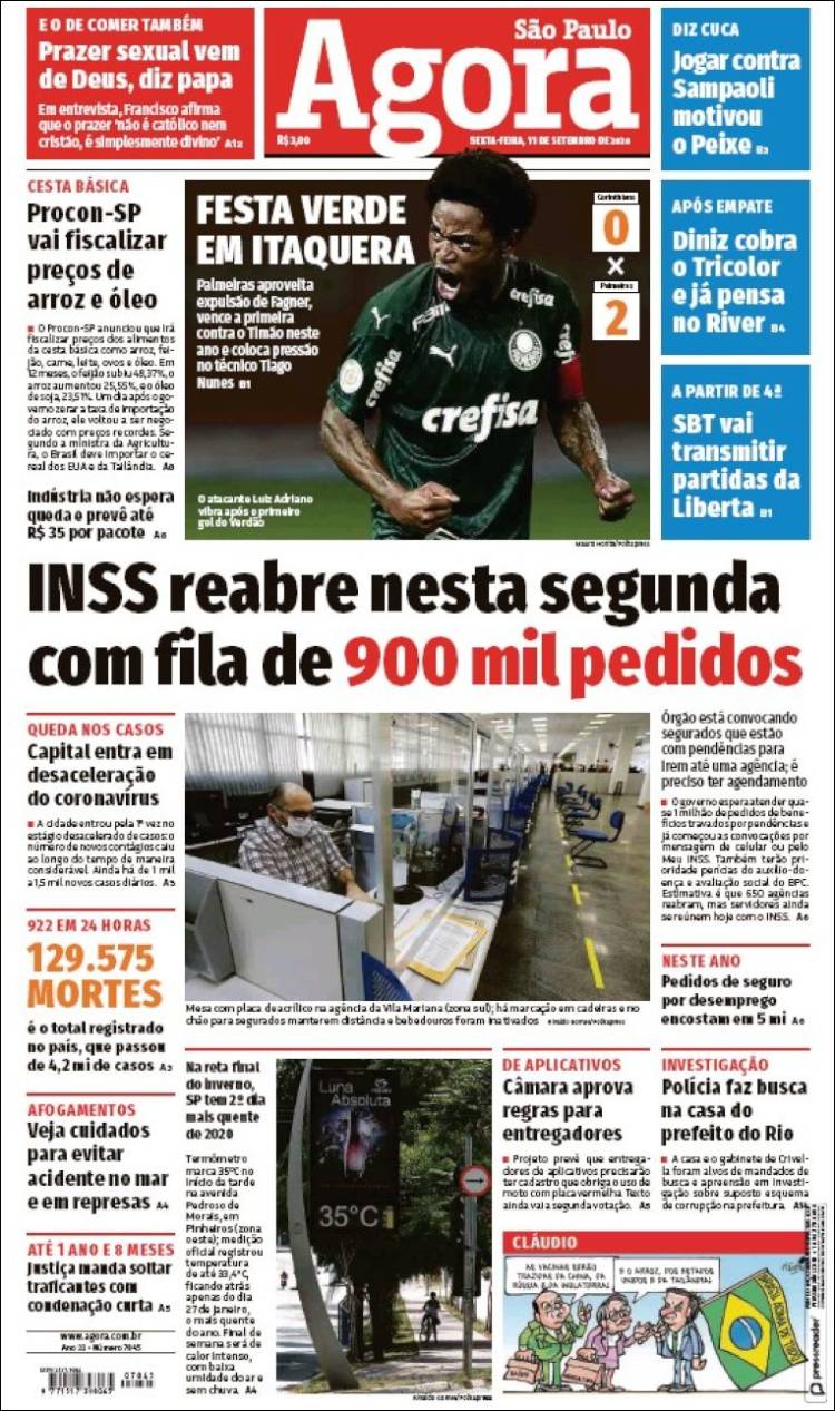Portada de Jornal Agora (Brasil)