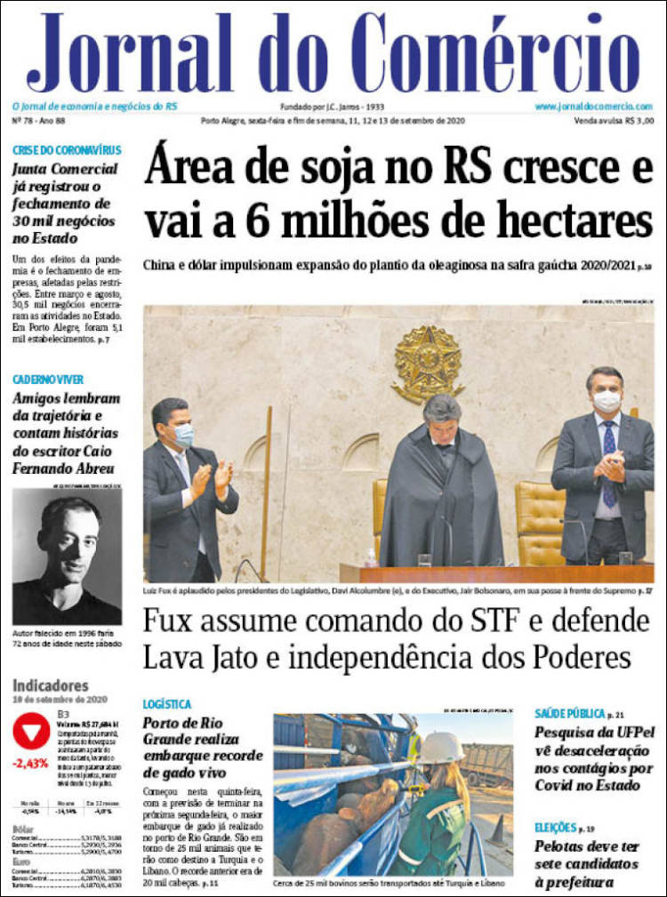 Portada de Jornal do Comércio (Brasil)