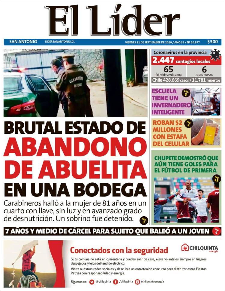 Portada de Lider de San Antonio (Chile)