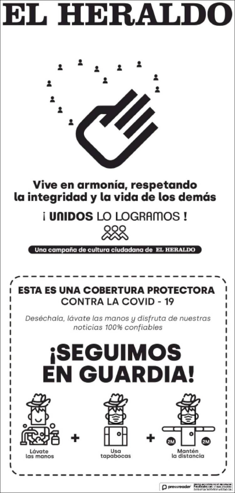 Portada de El Heraldo (Colombia)