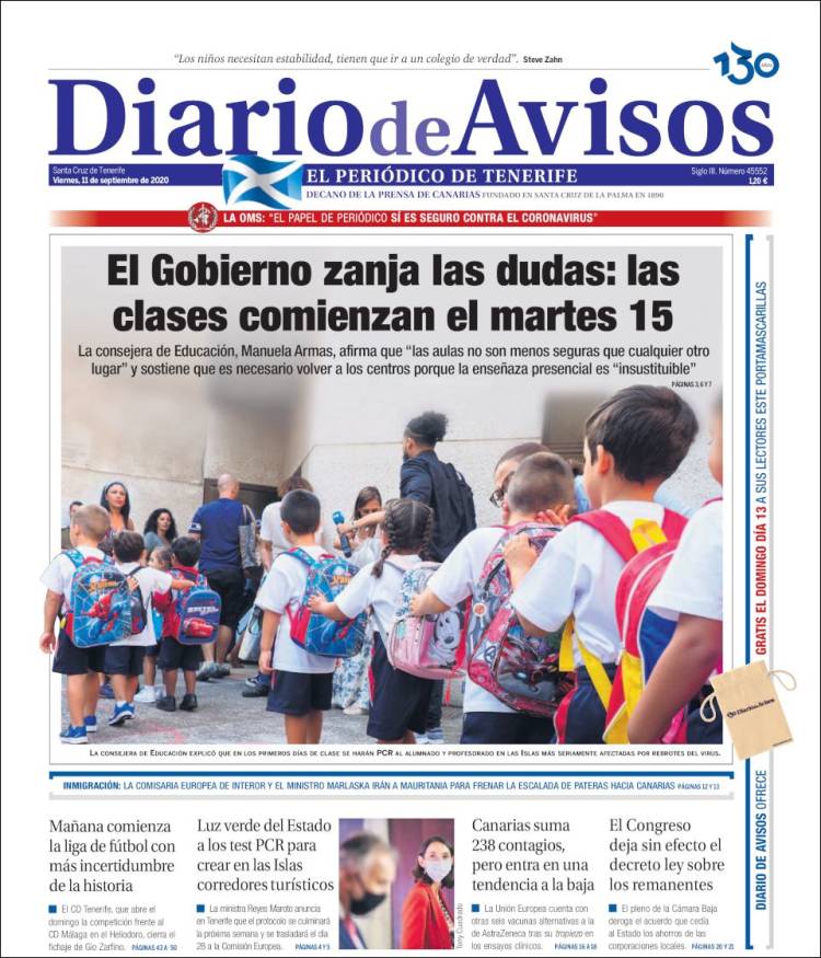 Portada de Diarios de Avisos (Espa&ntilde;a)