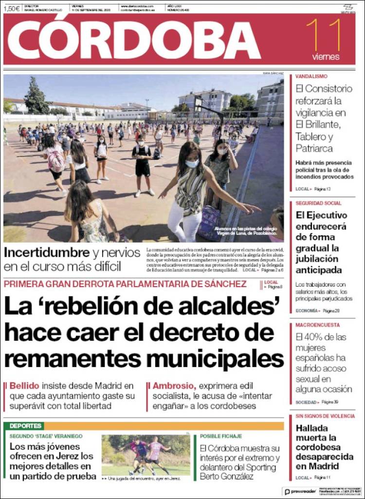 Portada de Diario de Córdoba (Espa&ntilde;a)