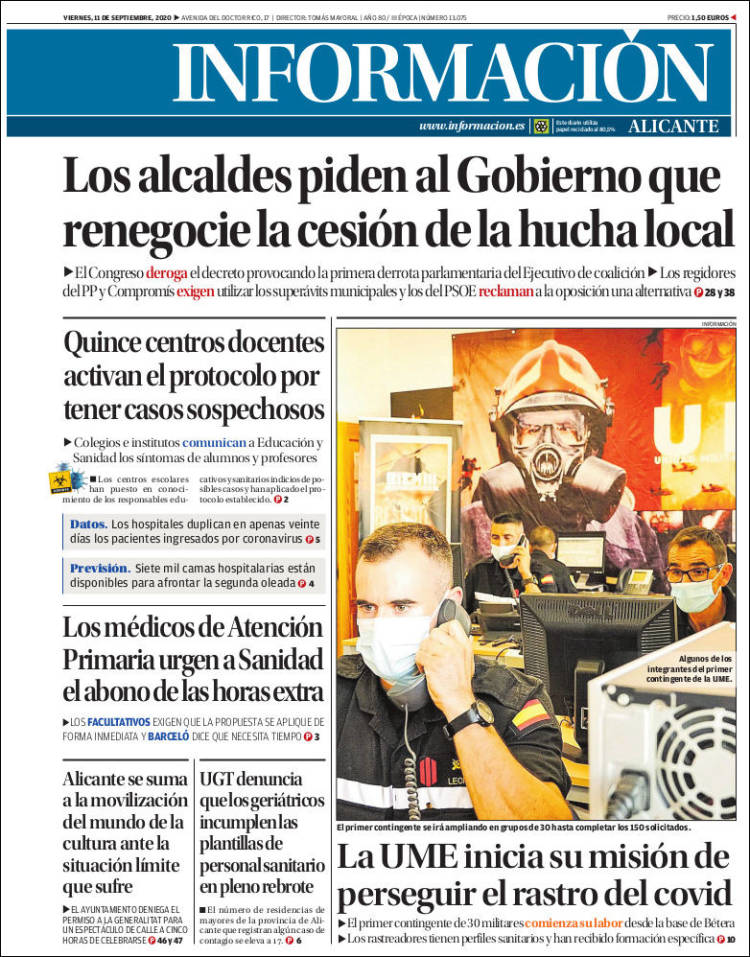 Portada de Diario Información (Espa&ntilde;a)