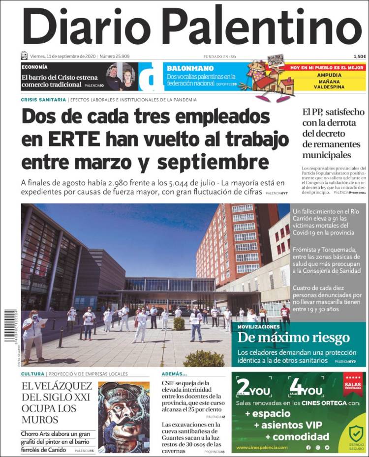 Portada de Diario Palentino (Espa&ntilde;a)