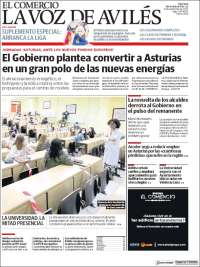 Portada de El Comercio - Avilés (Espa&ntilde;a)
