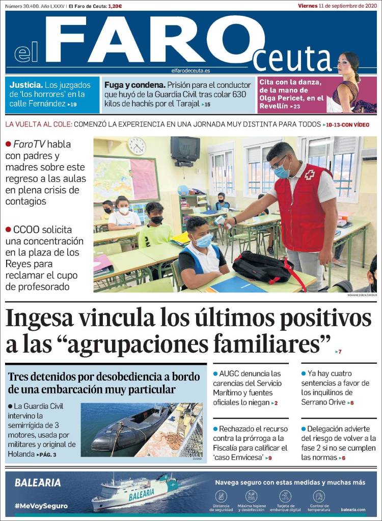 Portada de El Faro de Ceuta (Espa&ntilde;a)