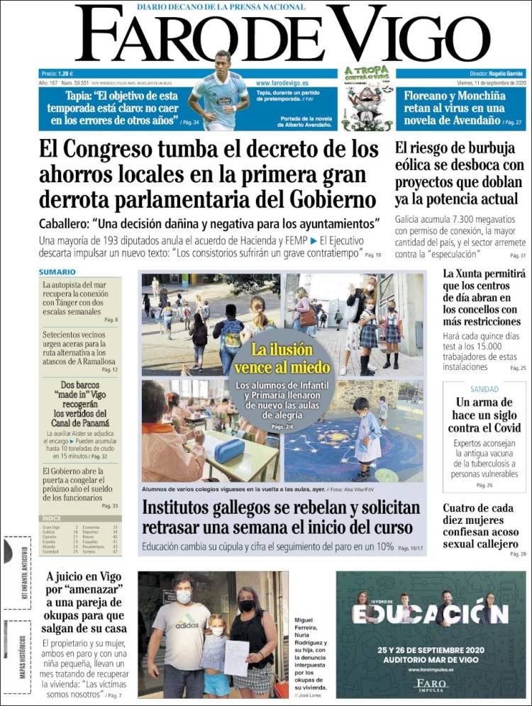 Portada de Faro de Vigo (Espa&ntilde;a)