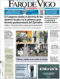 Portada de El Faro de Vigo - Ourense (Espa&ntilde;a)