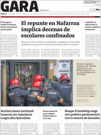 Portada de Gara (Espa&ntilde;a)