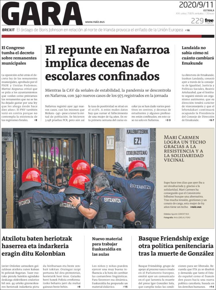 Portada de Gara (Espa&ntilde;a)