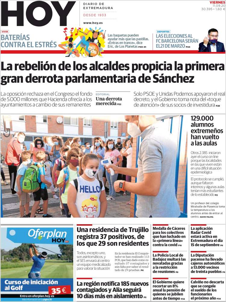 Portada de Hoy - Caceres (Espa&ntilde;a)