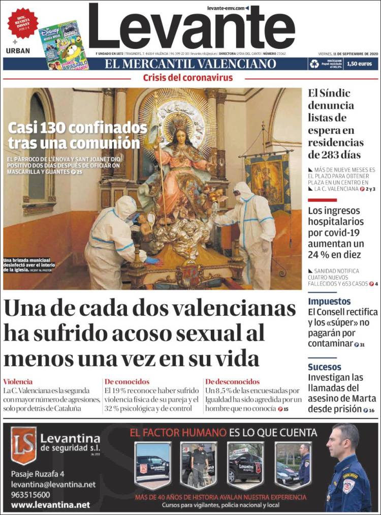 Portada de Levante (Espa&ntilde;a)