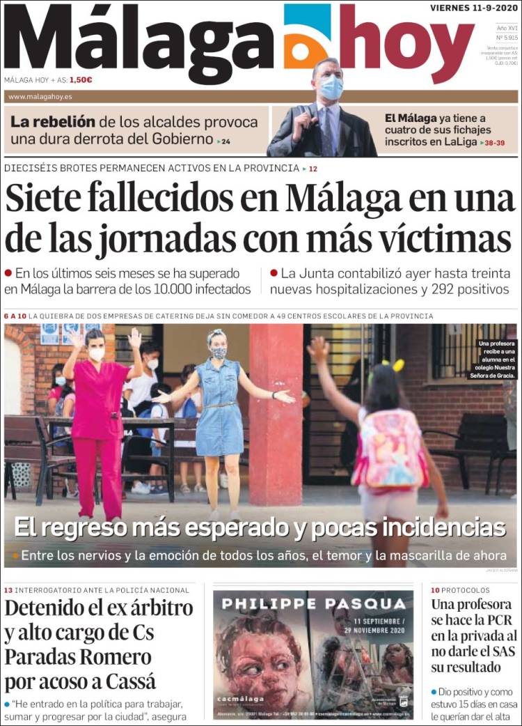 Portada de Málaga Hoy (Espa&ntilde;a)
