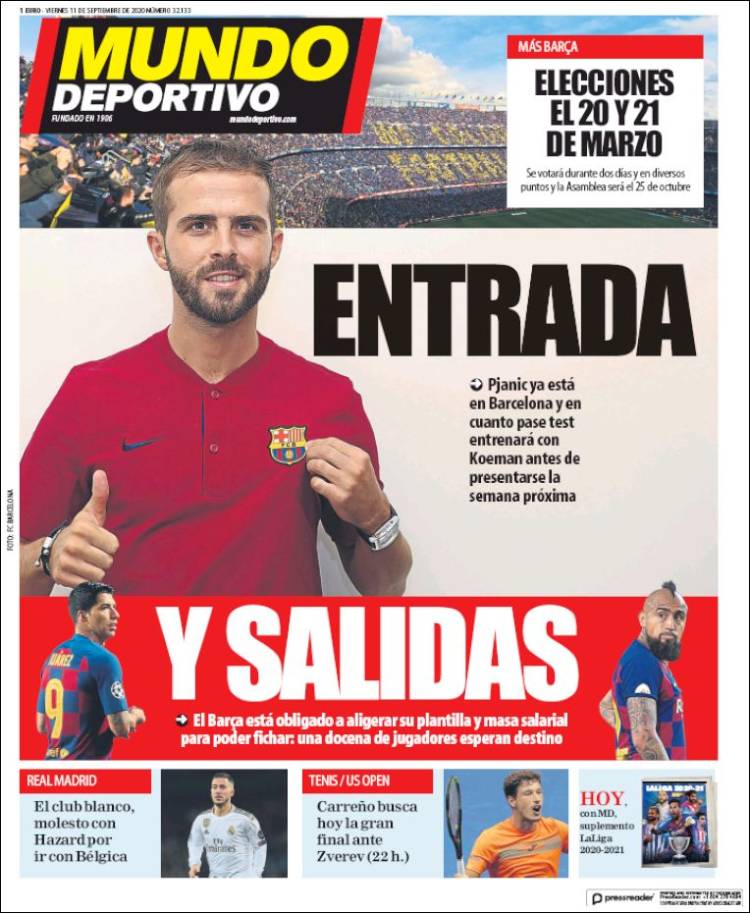 Portada de El Mundo Deportivo (Espa&ntilde;a)