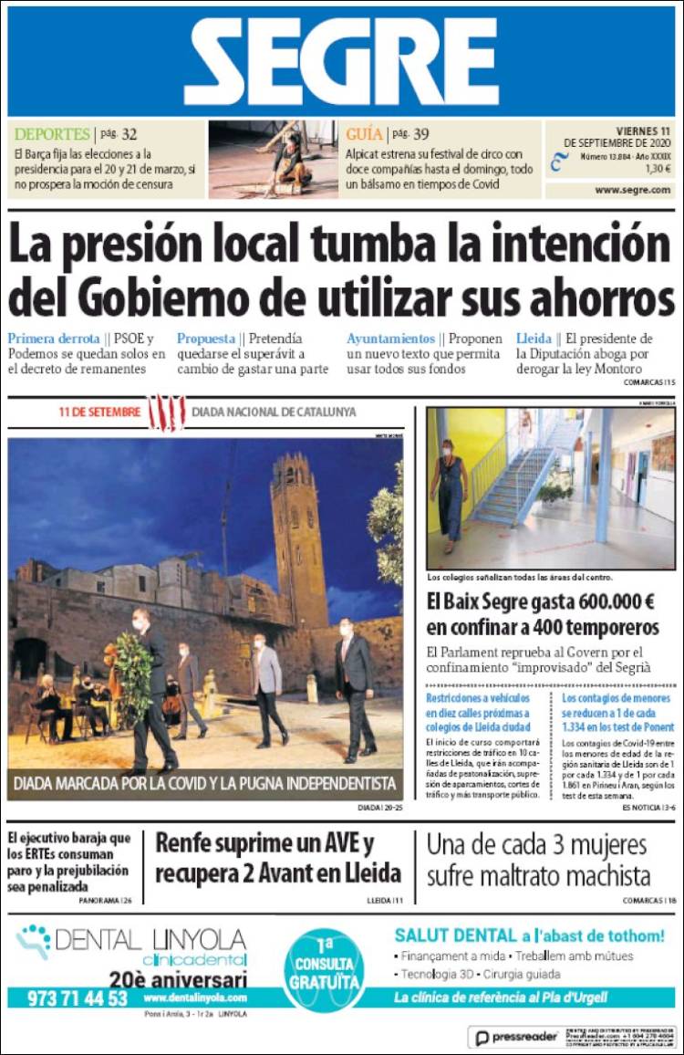 Portada de Segre  (Espa&ntilde;a)