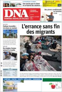 Portada de Les Dernières Nouvelles d'Alsace (France)