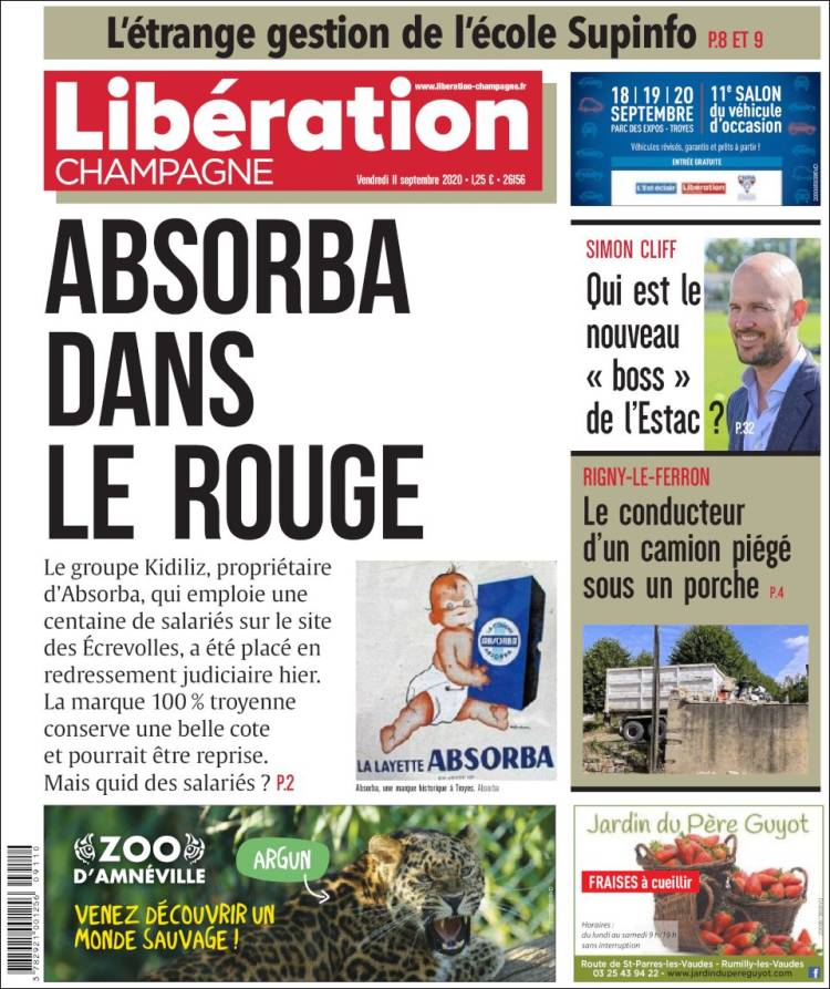 Portada de Libération Champagne (France)