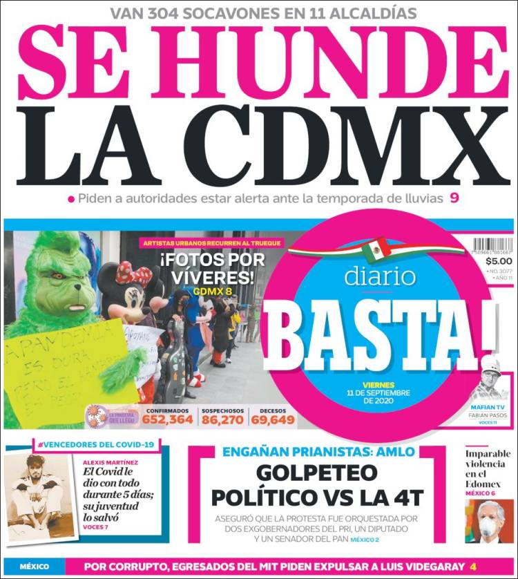 Portada de Diario Basta (M&eacute;xico)