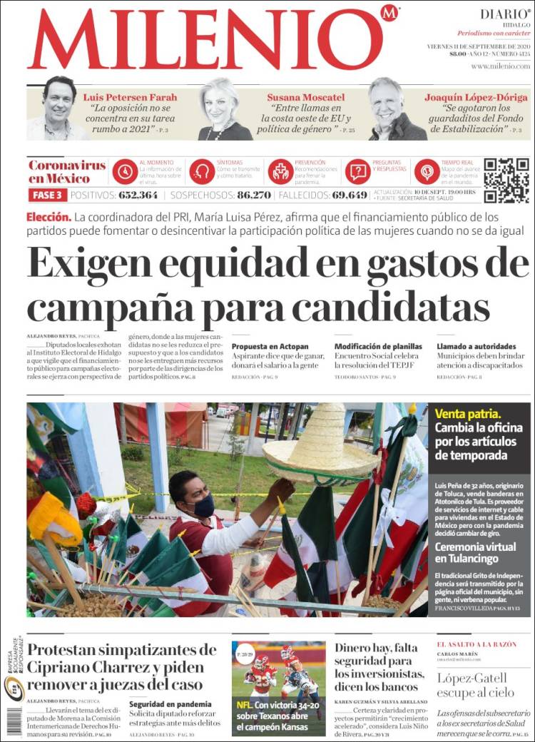 Portada de Milenio de Hidalgo (M&eacute;xico)
