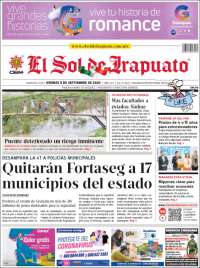 Portada de El Sol de Irapuato (M&eacute;xico)