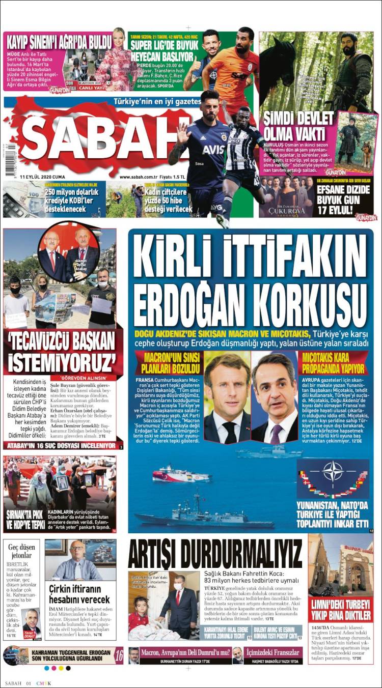 Portada de Sabah (Turqu&iacute;a)