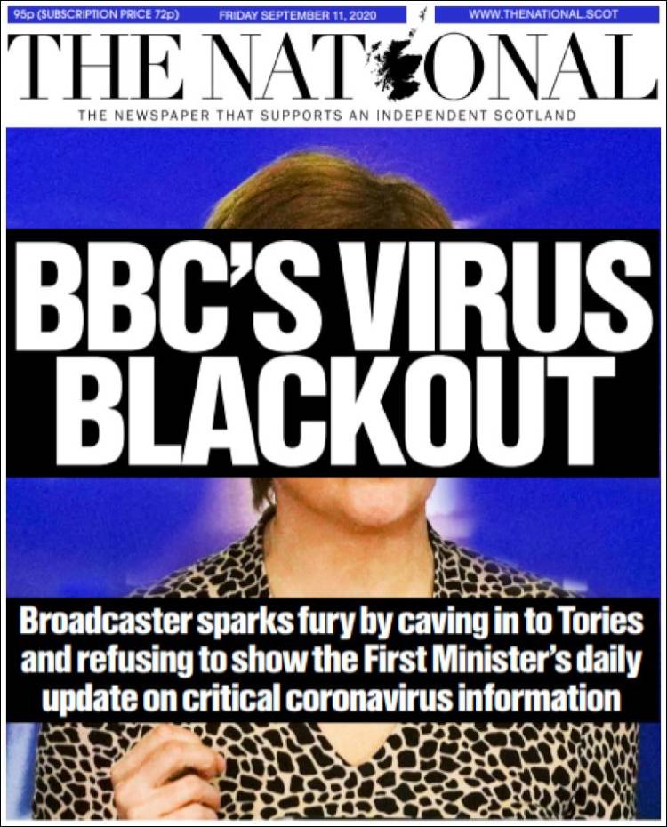 Portada de The National (Reino Unido)