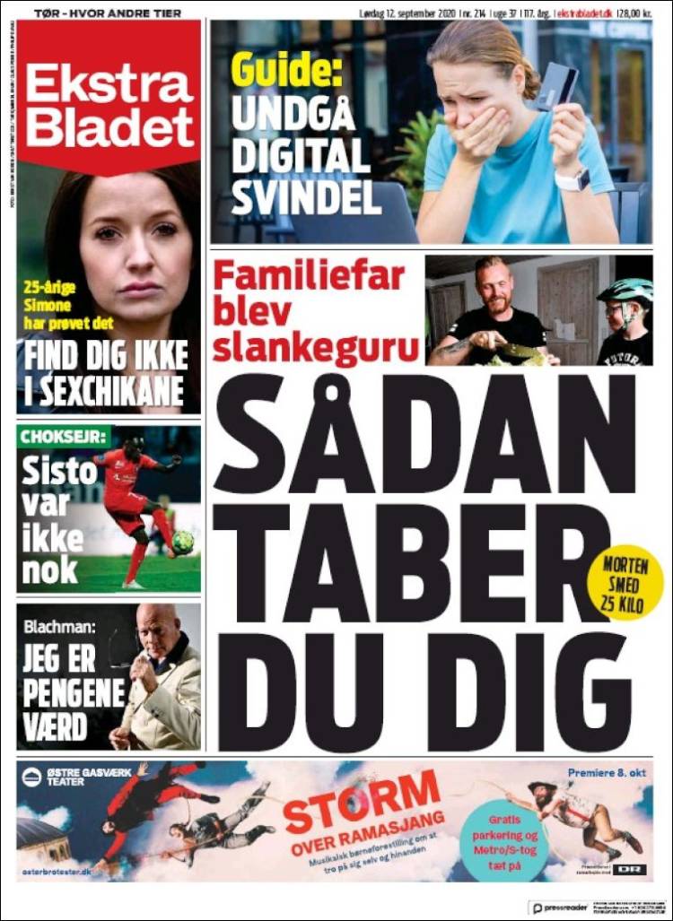 Portada de Ekstra Bladet (Dinamarca)