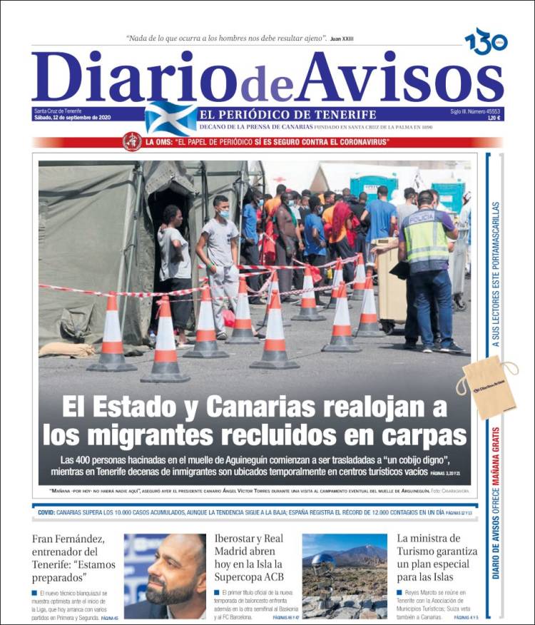 Portada de Diarios de Avisos (Espa&ntilde;a)