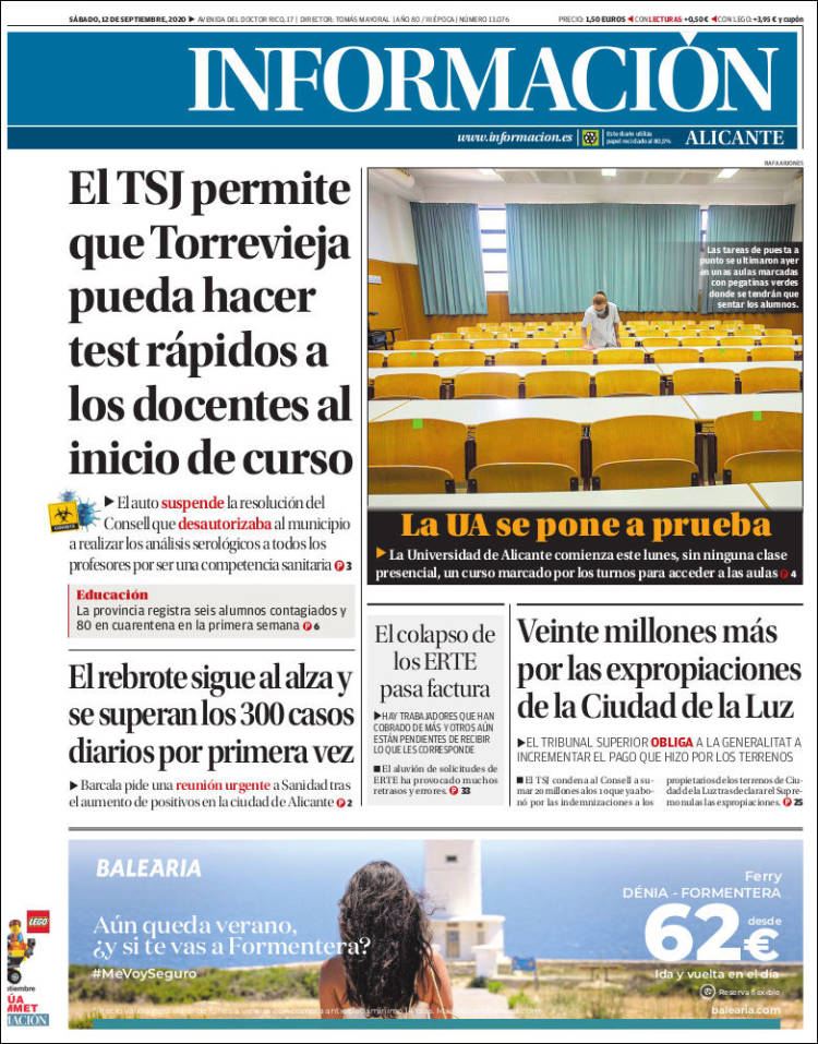 Portada de Diario Información (Espa&ntilde;a)