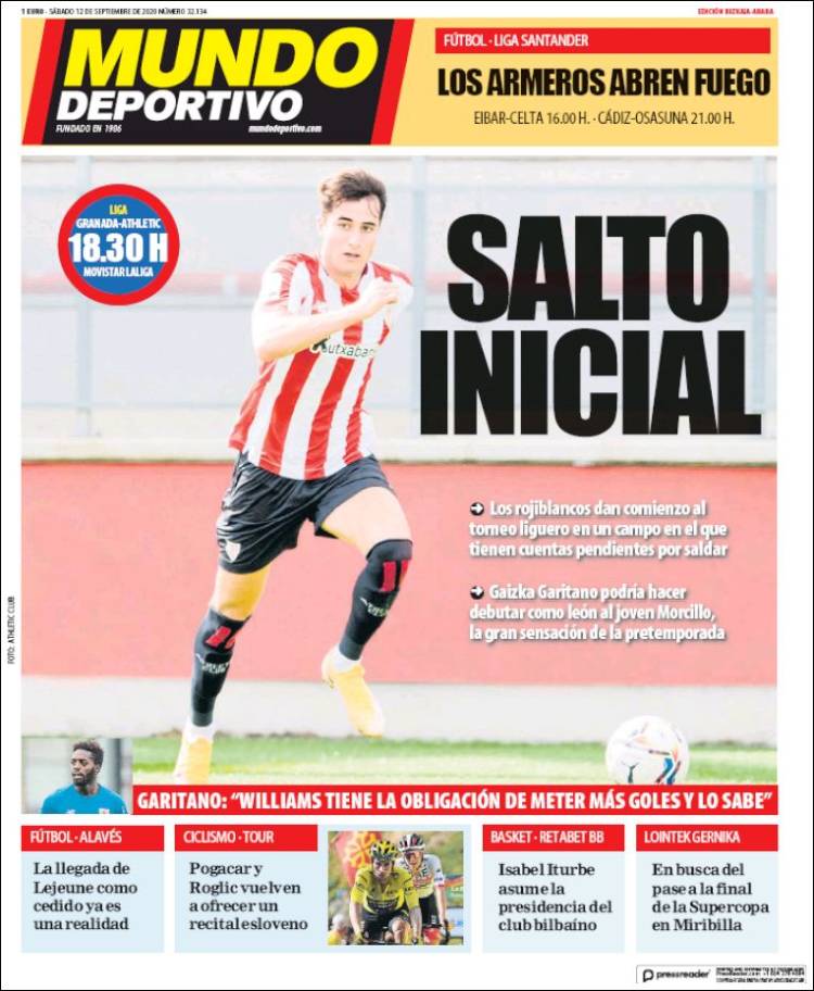Portada de Mundo Deportivo Bizkaia (Espa&ntilde;a)