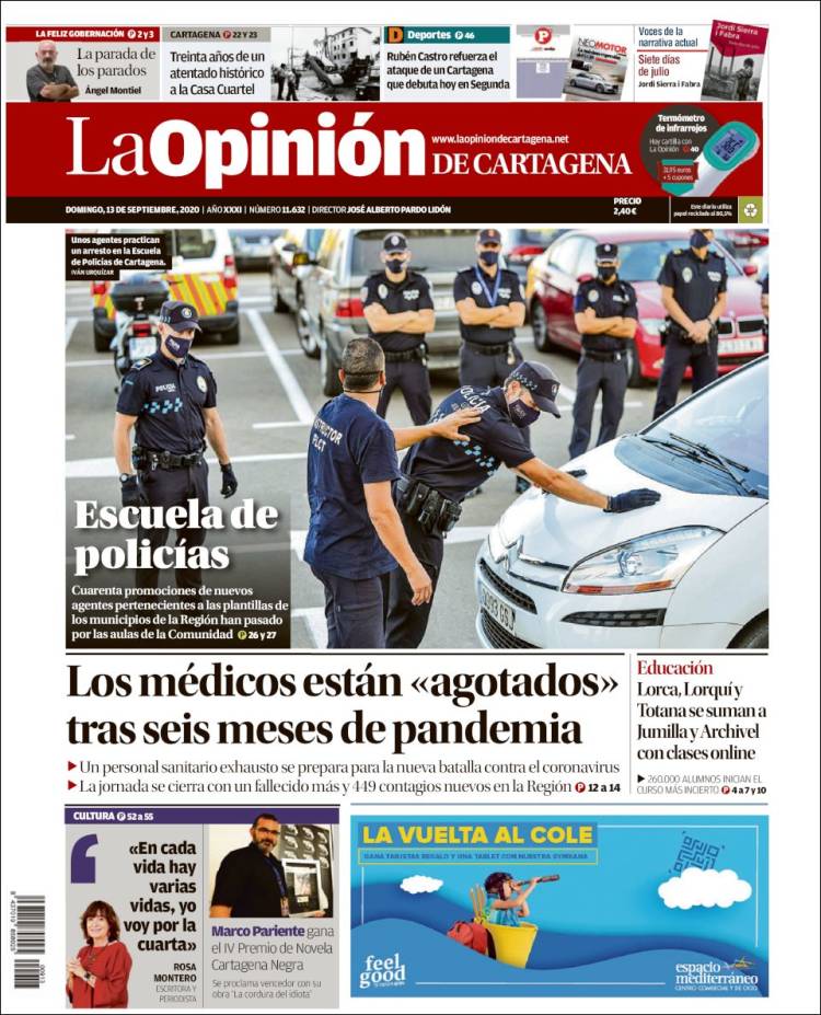 Portada de La Opinión de Murcia (Espa&ntilde;a)